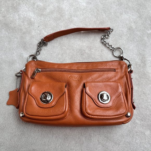 CNKW Handbags - CNKW Small Leather Shoulder Bag with Front Pockets